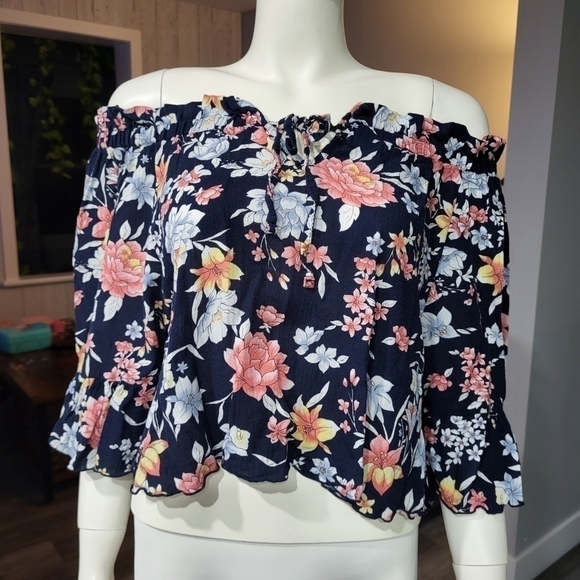 DATURA - Open shoulder floral print vintage style. - Picture 4 of 8